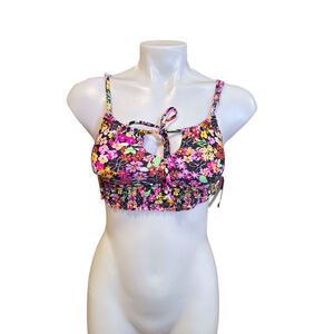 Women's California Waves bikini Floral Cami Top Size XS Multi-color